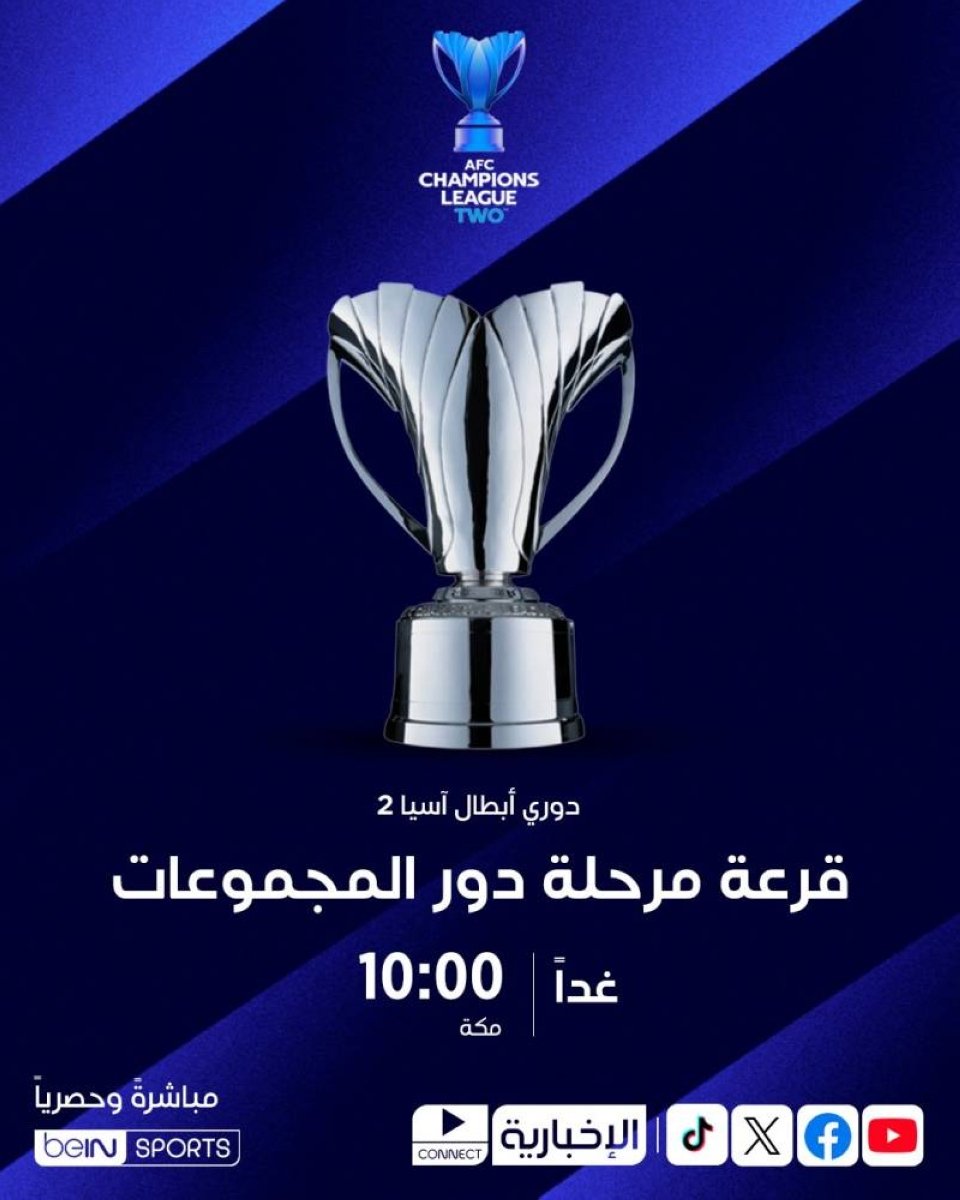 تُسحب غداً في كوالالمبور.. القرعة تضع النصر في المستوى الأول بدوري أبطال آسيا 2