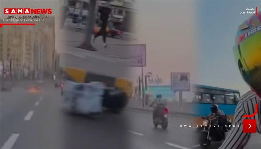 سباق موت على كورنيش الإسكندرية.. دراجة نارية تدهس المشاة