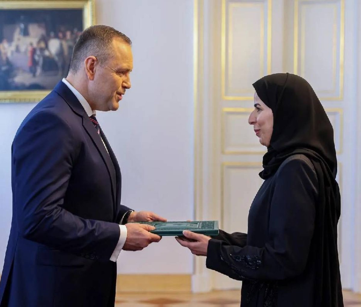 رئيس بولندا يتسلم أوراق اعتماد السفيرة الشهوان