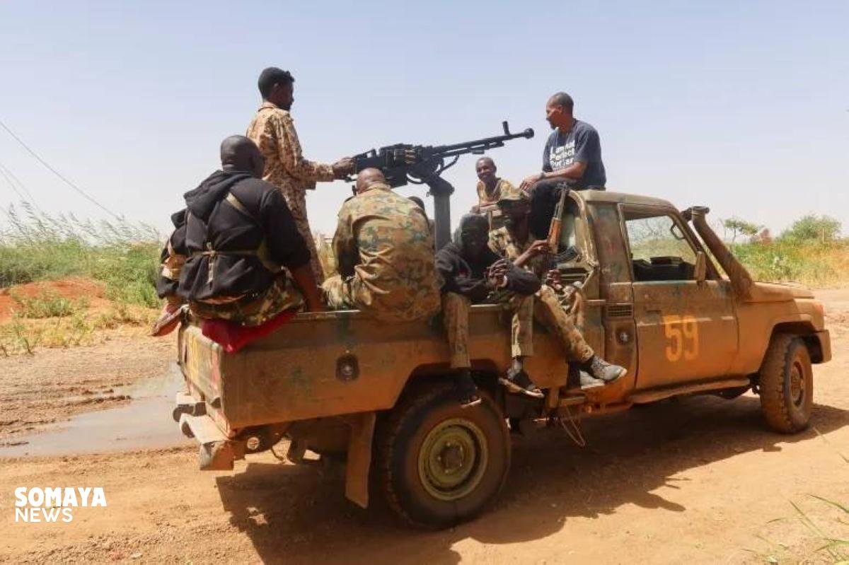 مضادات الجيش السوداني تتصدى لمسيرات الدعم السريع في الأبيض