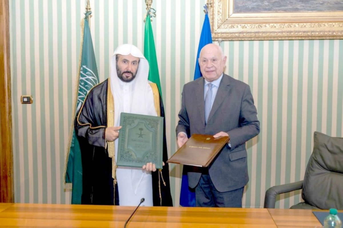 توقيع اتفاقية بين وزيري العدل السعودي والإيطالي لتقوية الشراكة القضائية