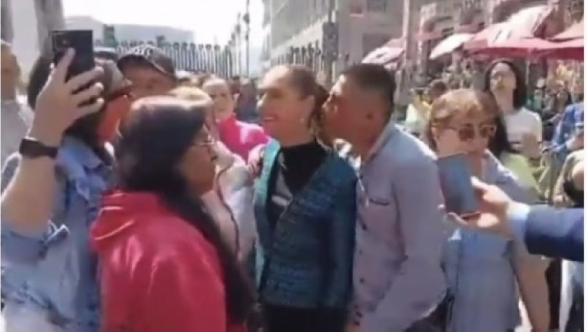 رئيسة المكسيك تتعرض لموقف محرج بسبب شخص مخمور في مكان عام
