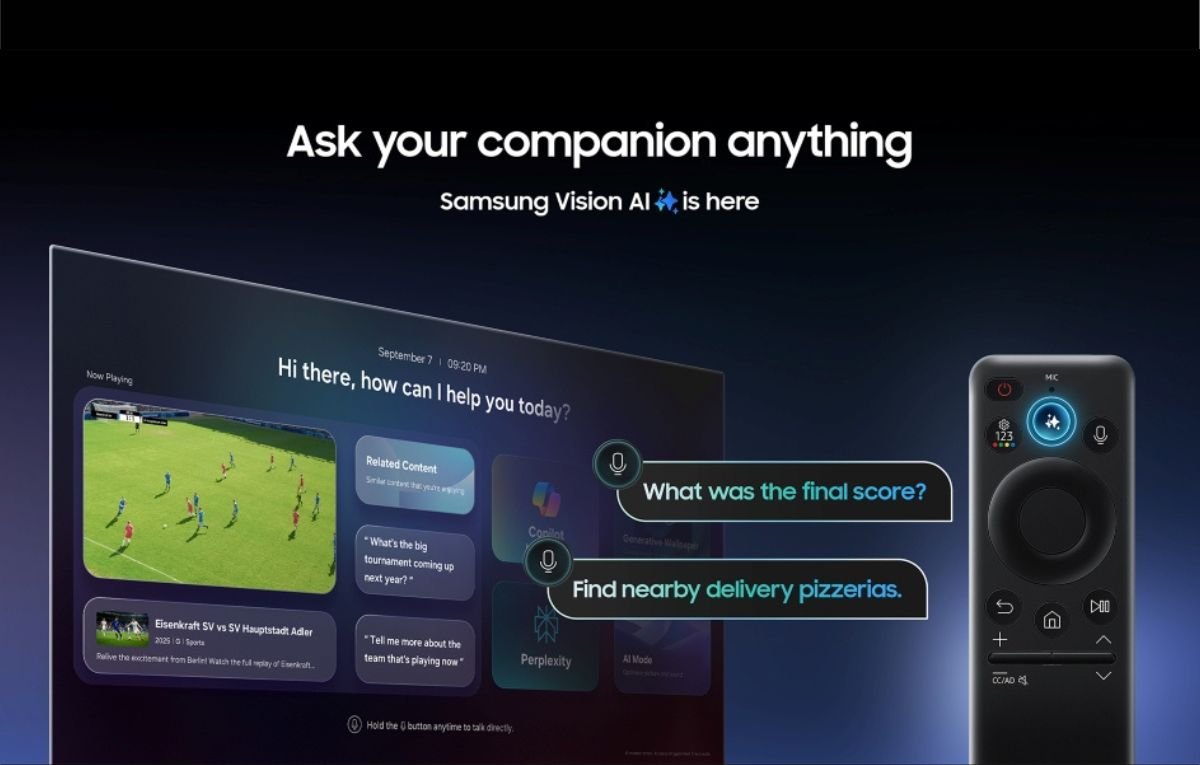 سامسونج تطلق “Vision AI Companion”.. منصة ذكاء اصطناعي لتعزيز تجربة التلفاز المنزلي