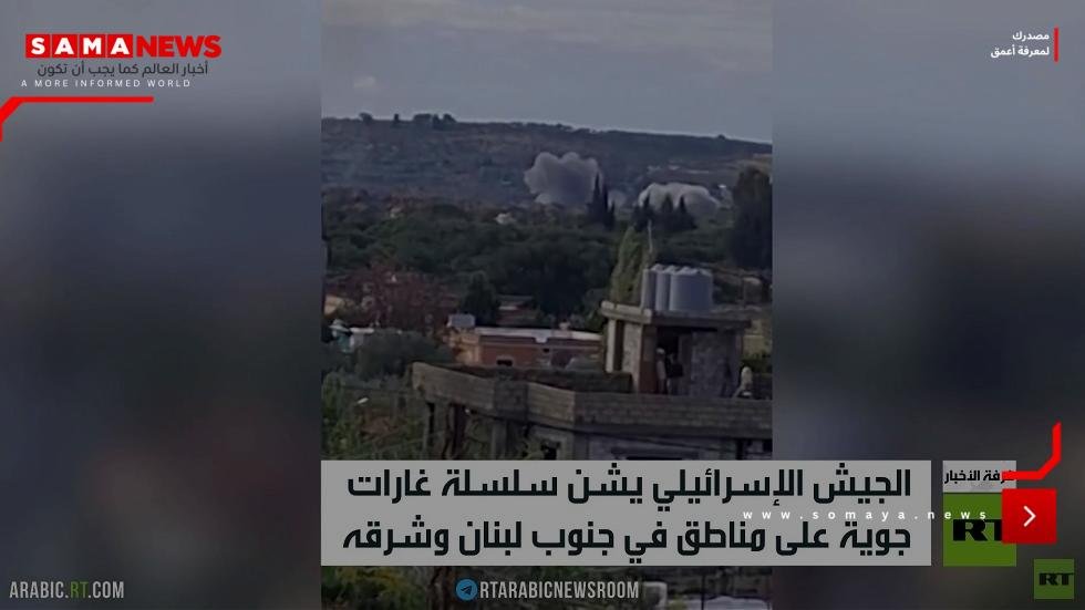 سلسلة غارات إسرائيلية على لبنان