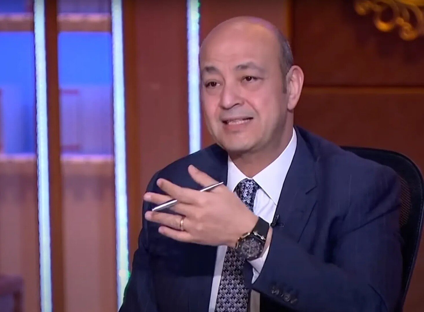 «قلب الراجل أتوبيس».. تفاعل واسع مع فيديو لعمرو أديب يتحدث عن المرأة بعد طلاقه من لميس