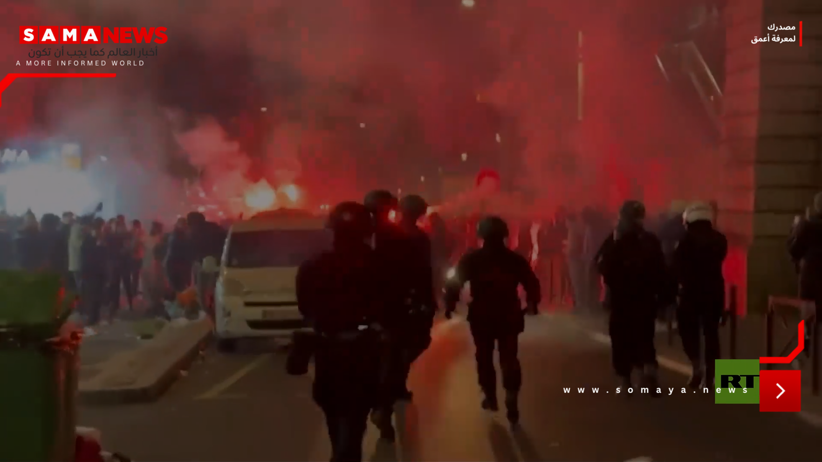 معركة رأس السنة.. شوارع باريس تشتعل بعد فوز الجزائر في كأس الأمم الإفريقية