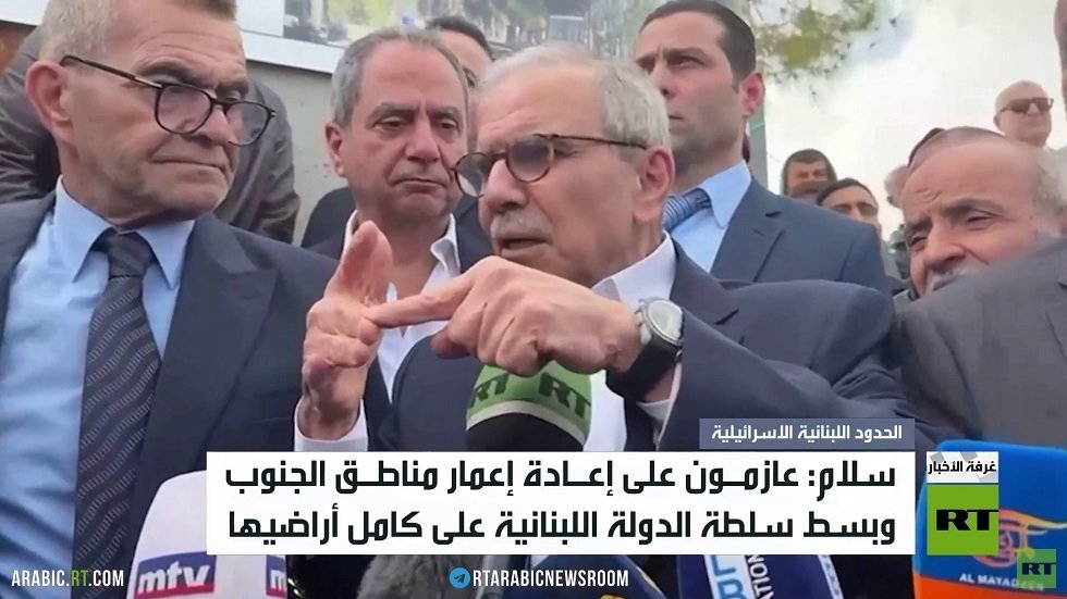 سلام يقوم بجولة تفقدية في القرى الحدودية