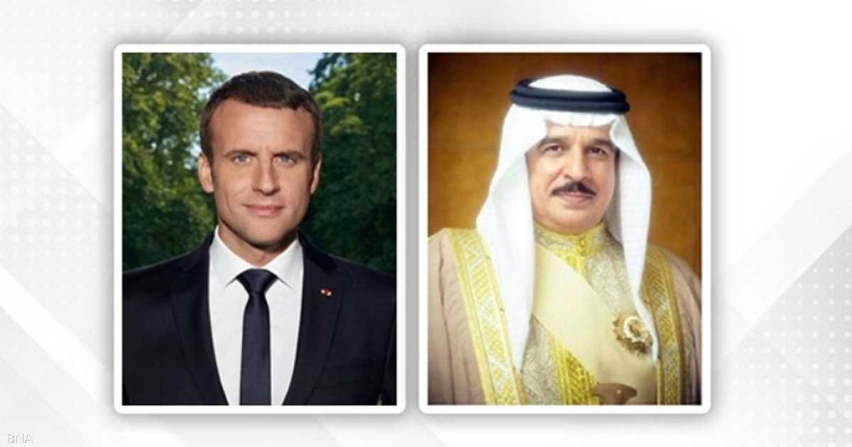 إيمانويل ماكرون يؤكد لملك البحرين إدانة بلاده للاعتداءات المنسوبة إلى إيران