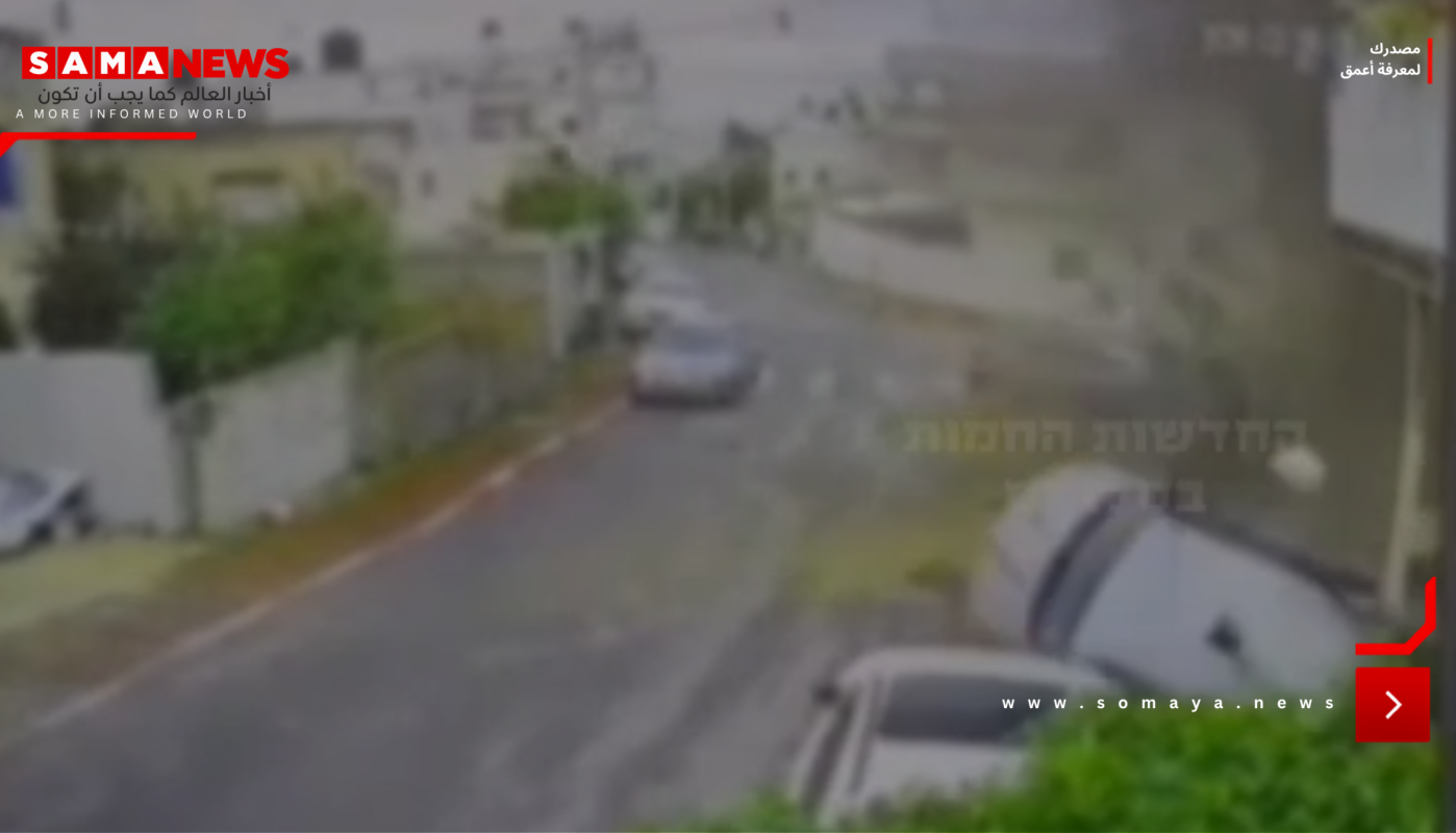 لحظة سقوط صاروخ إيراني في كفر قاسم