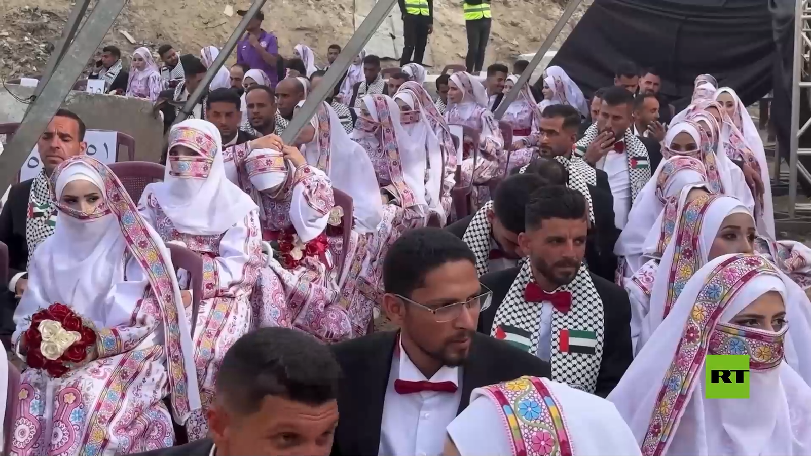 العرس الجماعي "ثوب الفرح 2" لـ300 عريس وعروس في قطاع غزة