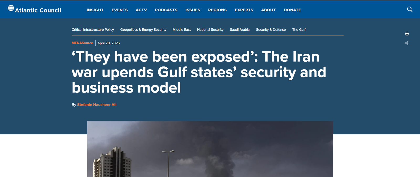 هل “انكشف” الخليج فعلًا؟ قراءة نقدية لطرح Atlantic Council