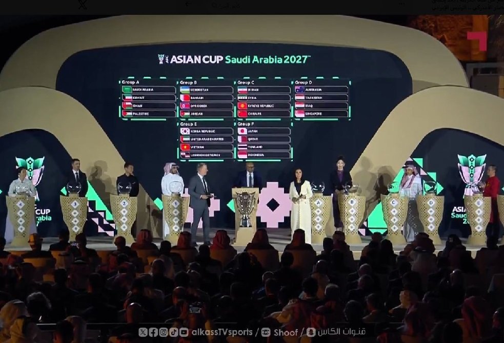 قرعة كأس آسيا 2027 تضع منتخبات عربية في مجموعة واحدة