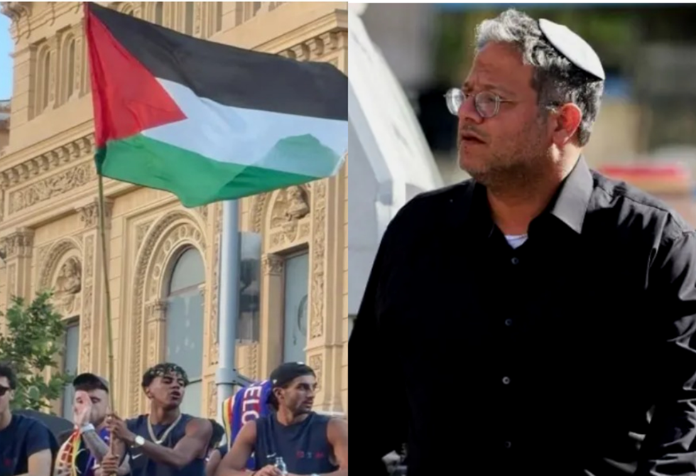 بن غفير يهاجم لامين جمال بعد رفعه علم فلسطين في احتفالات برشلونة
