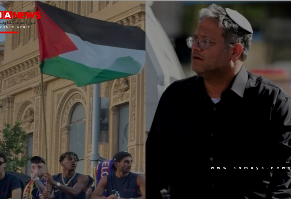 بن غفير يهاجم لامين جمال بعد رفعه علم فلسطين في احتفالات برشلونة