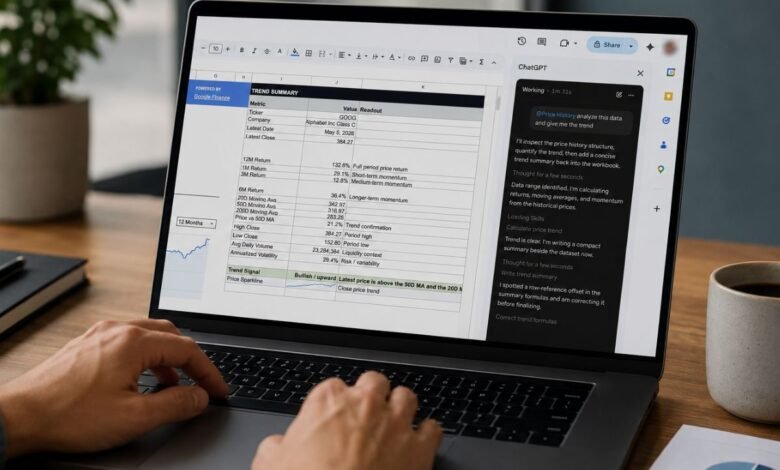 OpenAI تتيح دمج ChatGPT داخل Microsoft Excel وGoogle Sheets لجميع المستخدمين