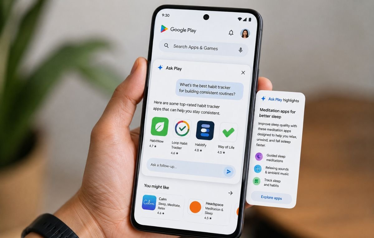 جوجل تدمج Gemini لتحسين اكتشاف التطبيقات والألعاب في متجر Google Play