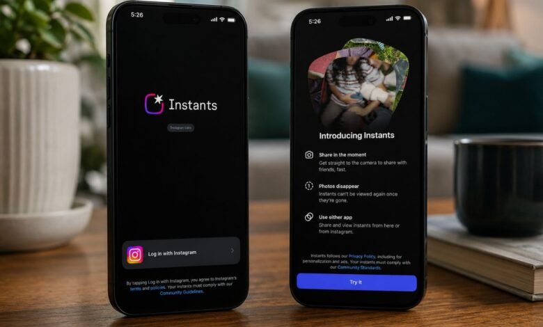 إنستغرام تطلق تطبيق “Instants” لمشاركة الصور المؤقتة