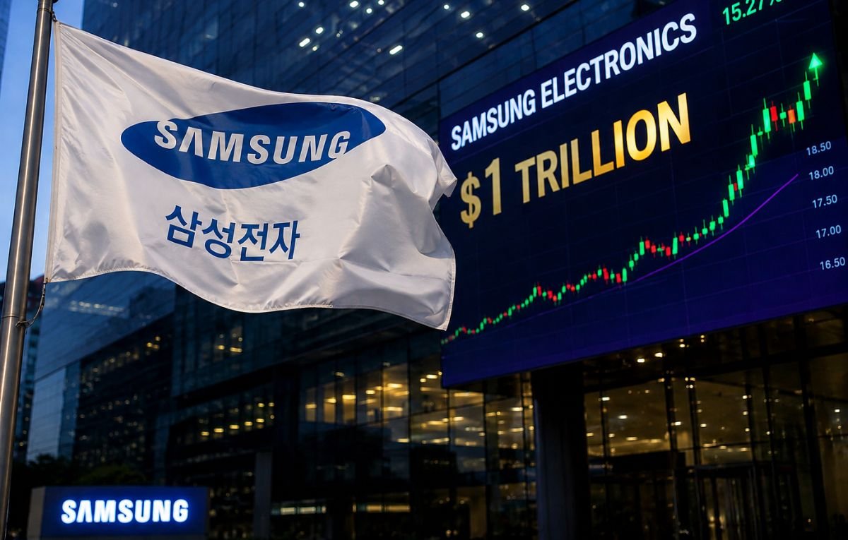 Samsung Electronics تتخطى حاجز التريليون دولار في قيمتها السوقية للمرة الأولى