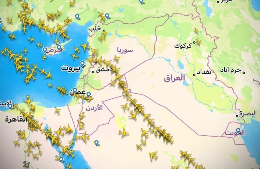 قفزة كبيرة في عوائد عبور الأجواء السورية بنسبة 378%