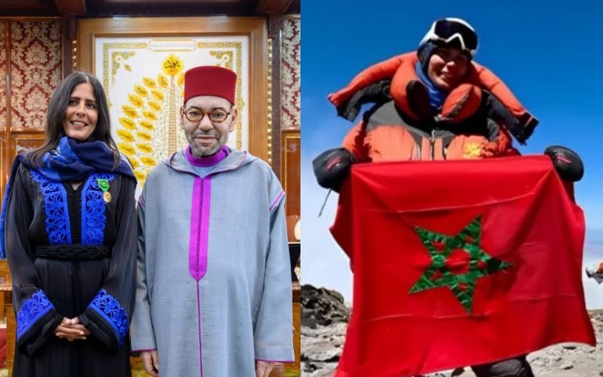 منح وسام ملكي لمتسلقة جبال بعد رفعها علم المغرب على أعلى قمم العالم