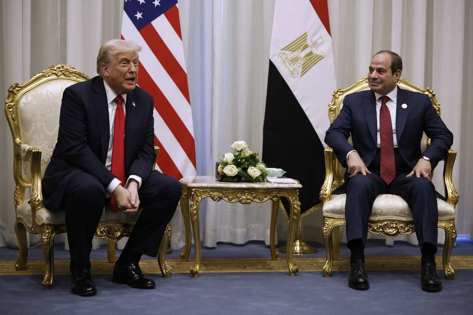 ترامب يبحث مع السيسي تطورات أزمة سد النهضة وملف الخلاف القائم