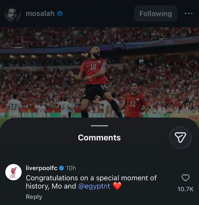 ليفربول يفاجئ Mohamed Salah بعد ليلة تاريخية مع Egypt national football team في مونديال 2026