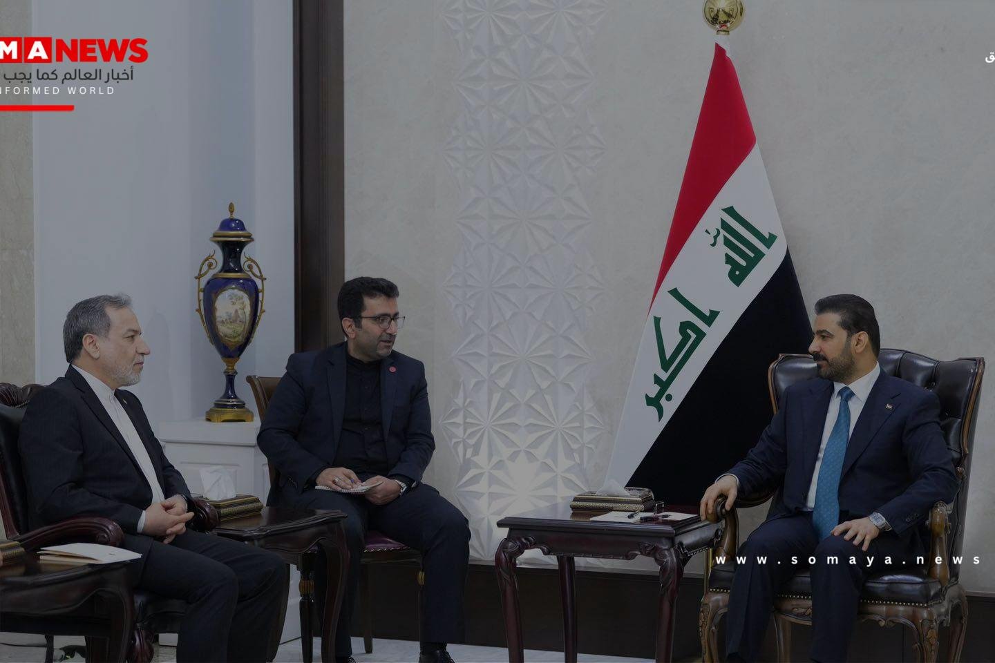 الزيدي يستقبل عراقجي ويبحث معه الاتفاق الإيراني الأمريكي والاستقرار الإقليمي