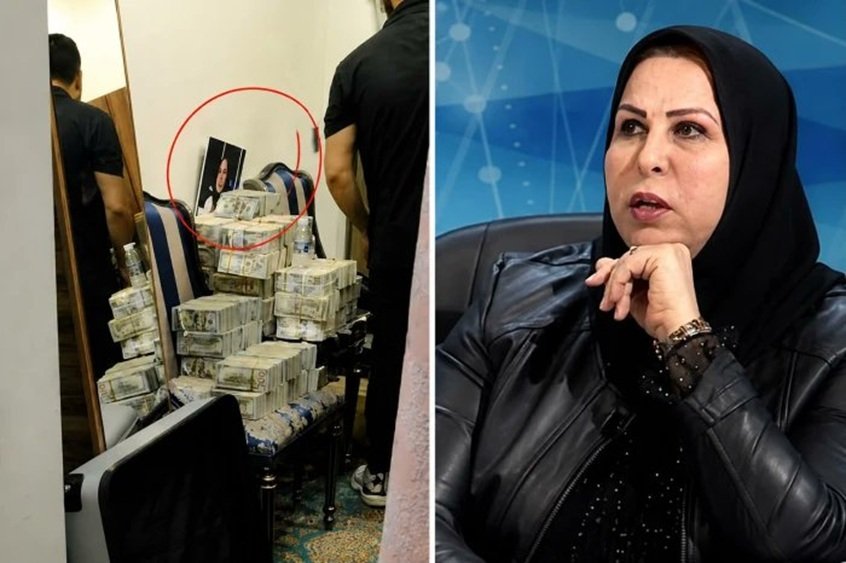 خيول وملايين الدولارات.. تفاصيل مداهمة منزل نائبة عراقية واعتقالها مع ابنها (فيديو)