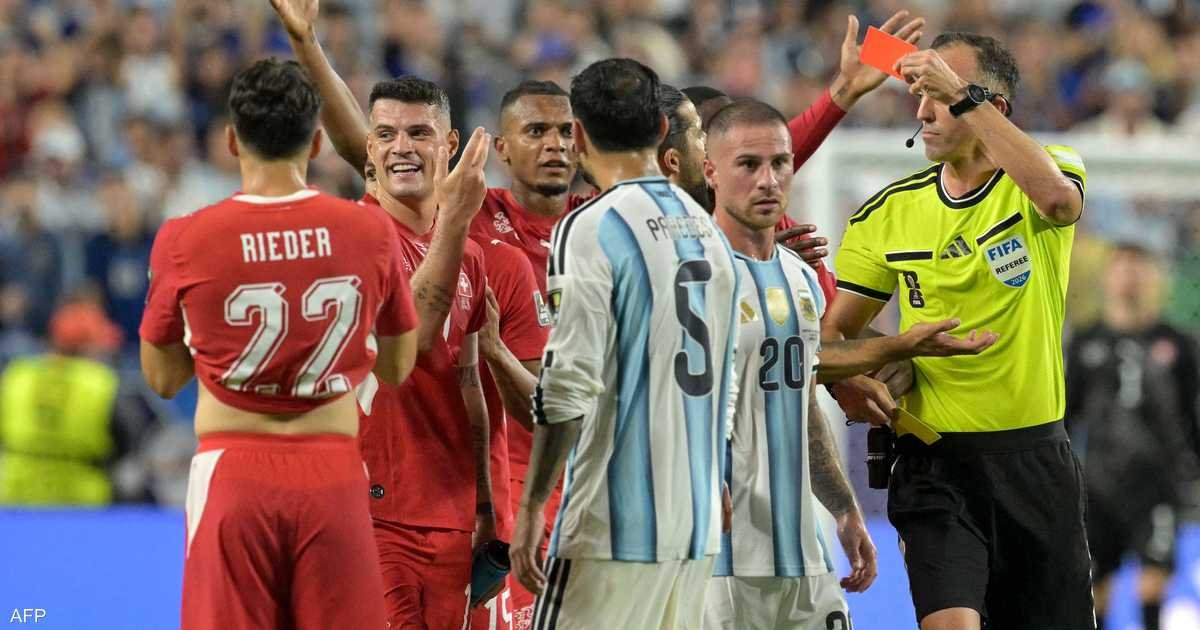 اعتراف رسمي بخطأ يتعلق بـ"حالة الطرد" أمام الأرجنتين