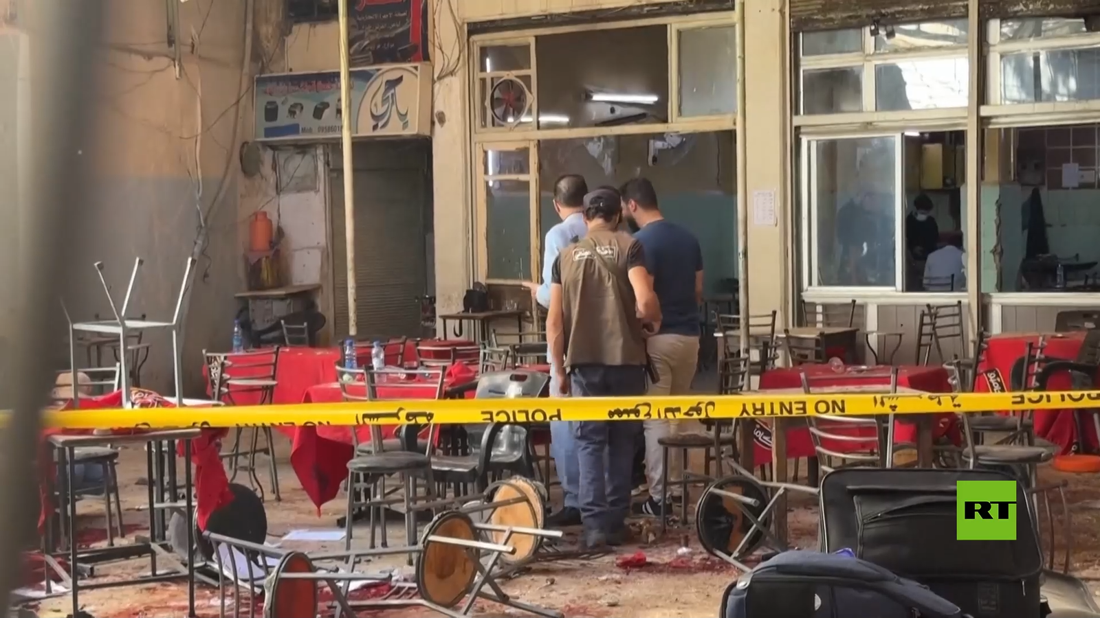 سوريا.. مشاهد من داخل مقهى بدمشق بعد انفجار أوقع قتلى (فيديو)