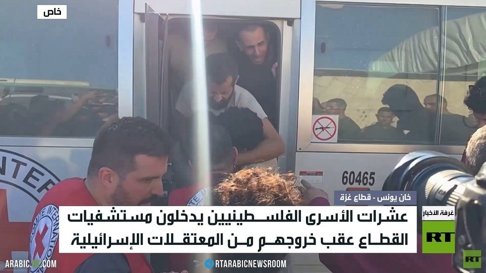 مشافي القطاع تستقبل الأسرى بعد السجون