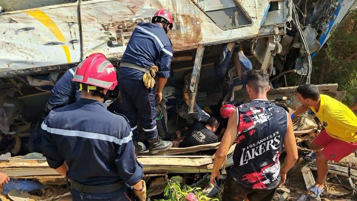 الجزائر تعلن الحداد 3 أيام على ضحايا حادث حافلة بومرداس