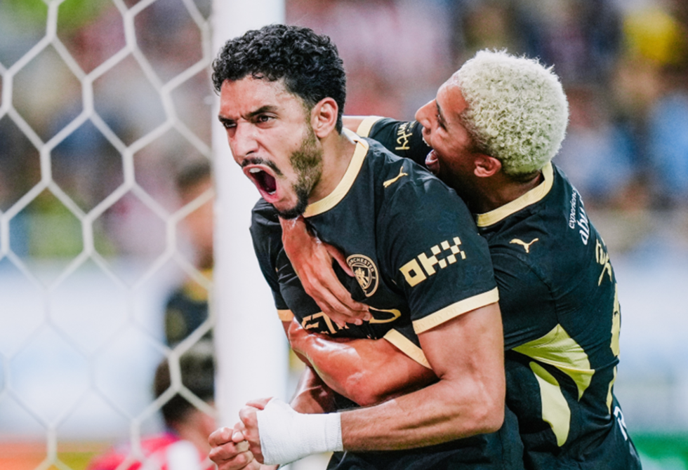 مرموش يقود مانشستر سيتي لتجاوز أتلتيكو مدريد بثلاثية
