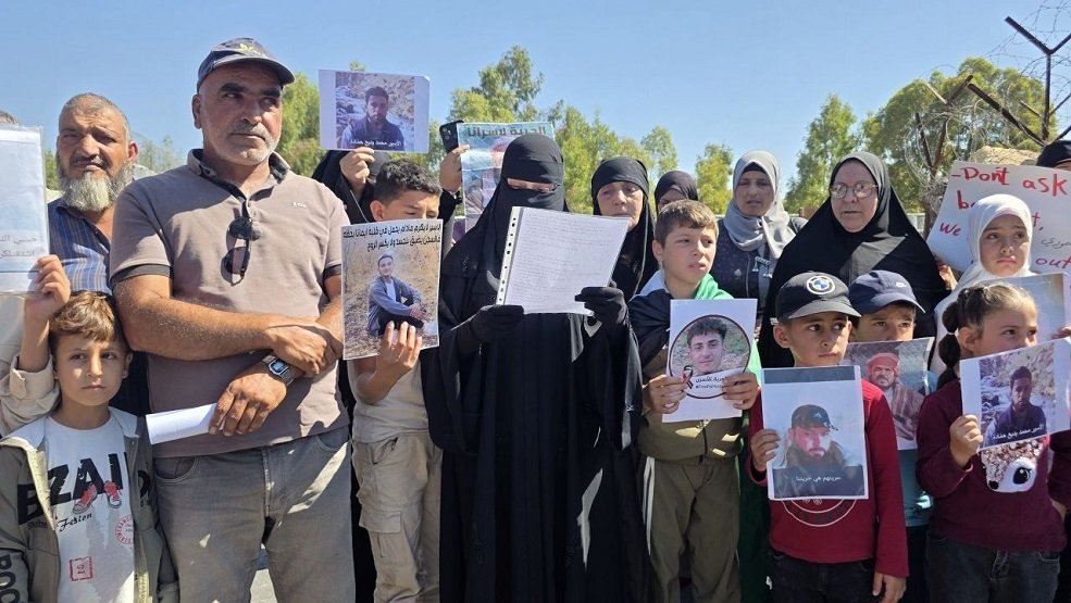 وقفة احتجاجية في القنيطرة للمطالبة بالإفراج عن المعتقلين السوريين لدى إسرائيل