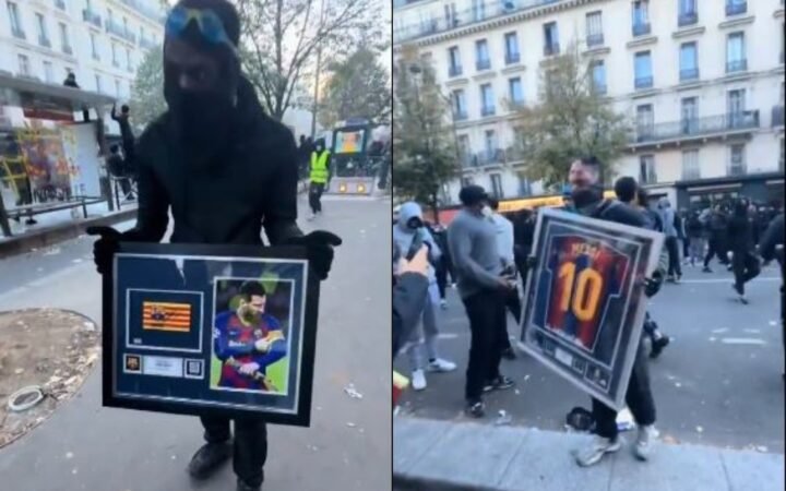 مقتنيات باهظة الثمن.. التباهي بسرقة "إرث" ميسي في شوارع باريس المشتعلة (فيديو)