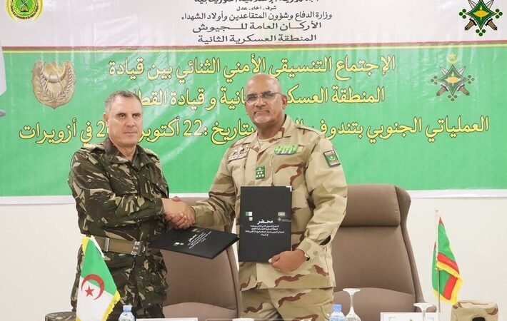 الجزائر وموريتانيا تبحثان الوضع الأمني على الحدود بين البلدين (صور)