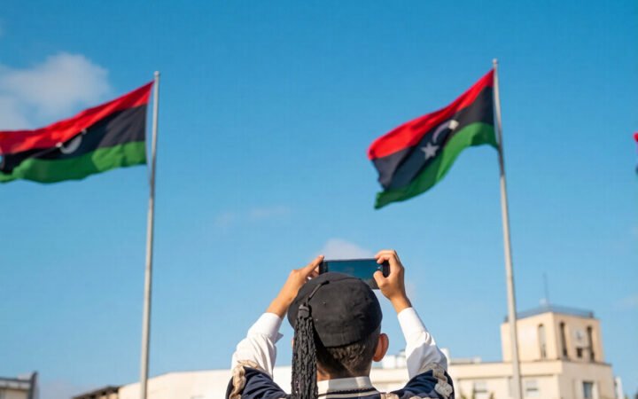 أعلام ليبيا في العاصمة طرابلس