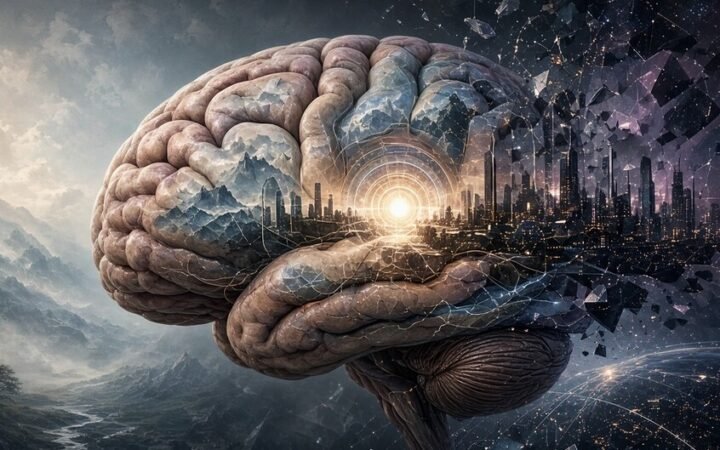 صورة تعبيرية للدماغ وإدراكه للواقع
