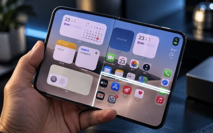 أزمة جديدة تلاحق آبل.. تشققات غامضة في شاشة iPhone Duo القابل للطي
